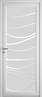 Porte d'entree PVC Ruban